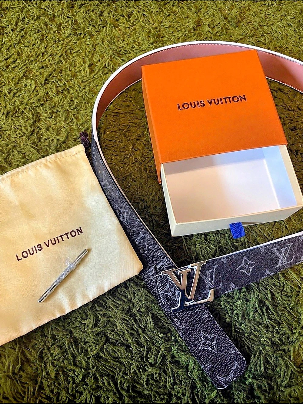 Louis Vuitton LV Initiales 40mm Reversible Belt Monogram Eclipse
